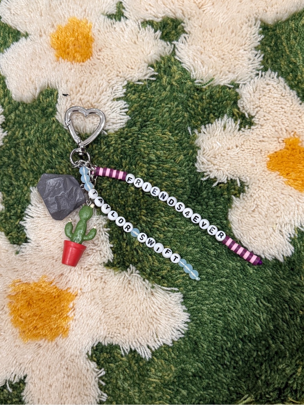 Taylor Swift Keychain Opalite Cactus Rock Friends4Ever Friendship Bracelet